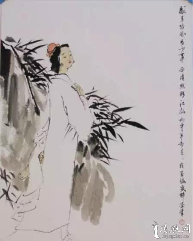 章丘女教师李青画李清照三