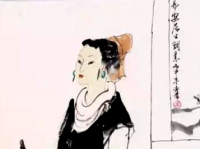 章丘女教师李青画李清照（二）